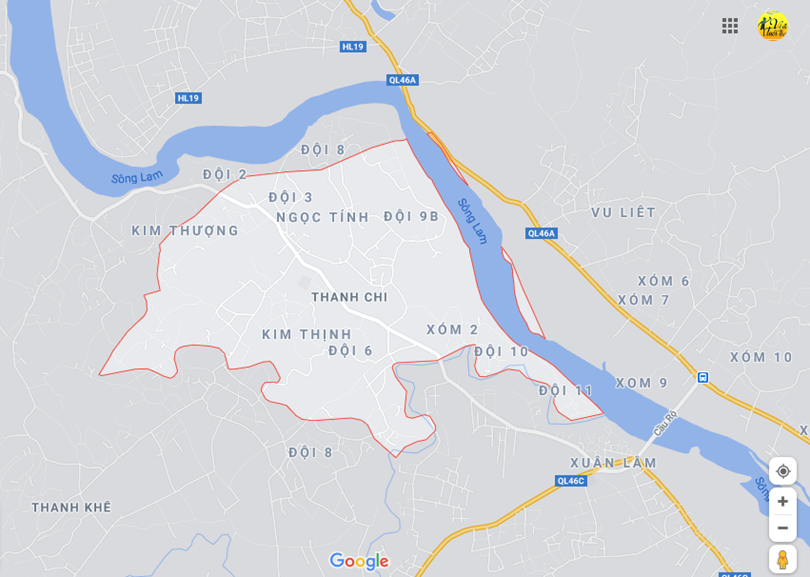 Ảnh bản đồ tại Thanh chi, Thanh chương, Nghệ an