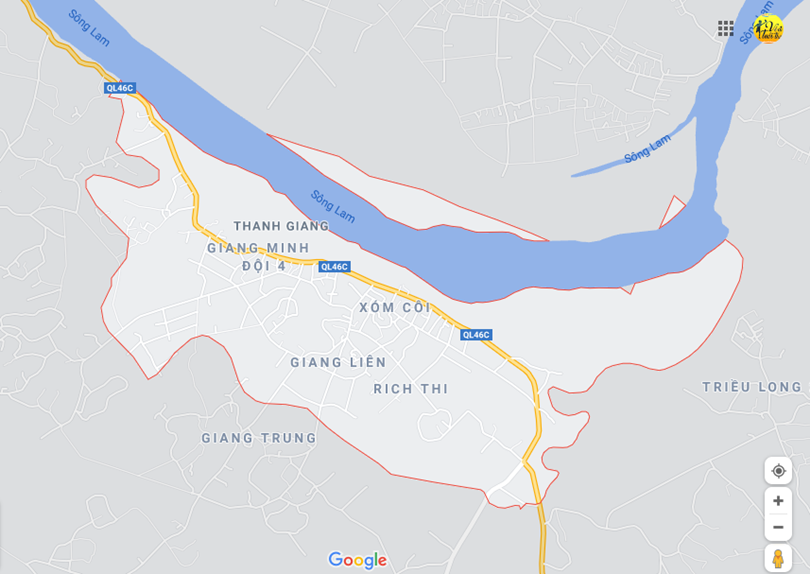 Ảnh bản đồ tại Thanh giang, Thanh chương, Nghệ an