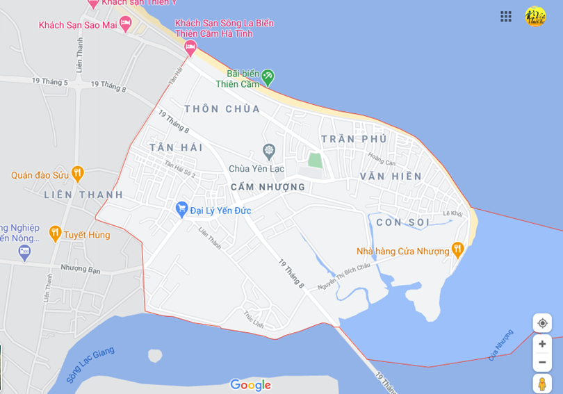 Hình ảnh vị trí địa lý tại Cẩm nhượng, Cầm xuyên, Hà tĩnh