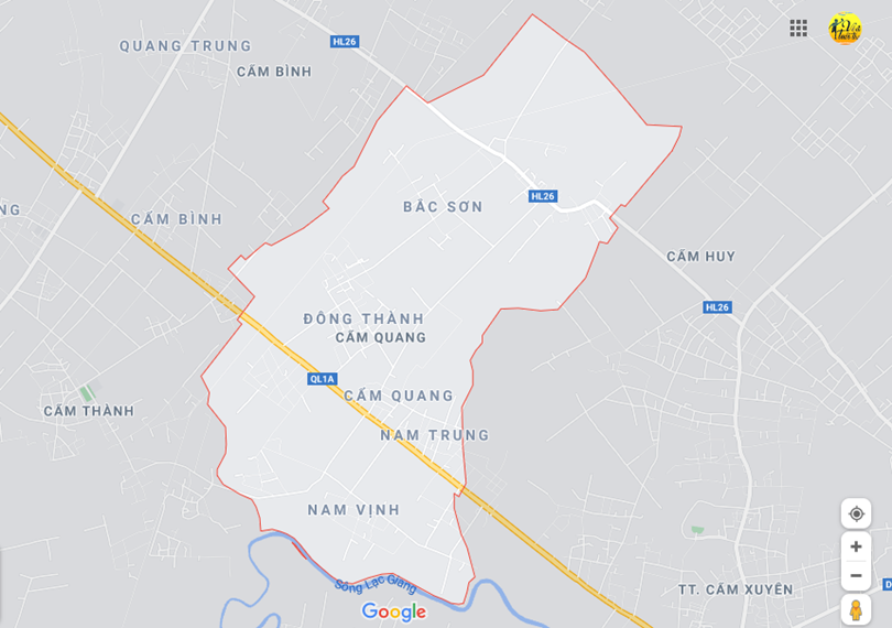 Hình ảnh vị trí địa lý tại Cẩm quang, Cầm xuyên, Hà tĩnh