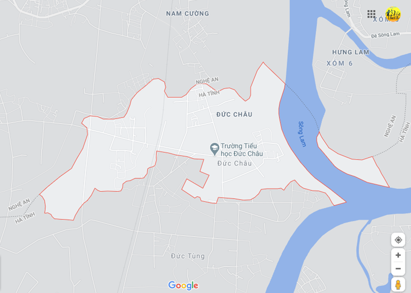 ảnh vị trí địa lý tại Đức châu, Đức thọ, Hà tĩnh