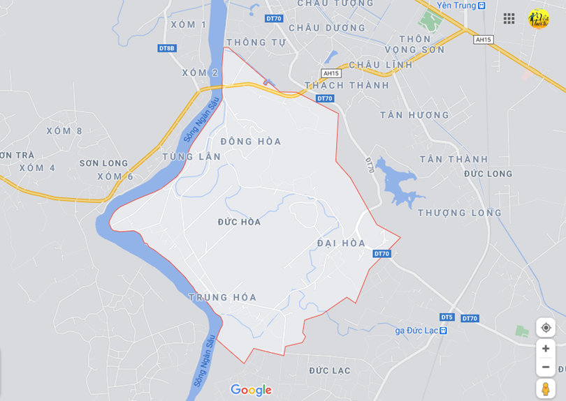 ảnh vị trí địa lý tại Đức hòa, Đức thọ, Hà tĩnh