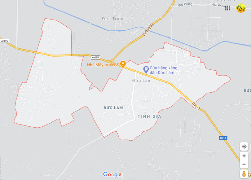 ảnh vị trí địa lý tại Đức lâm, Đức thọ, Hà tĩnh