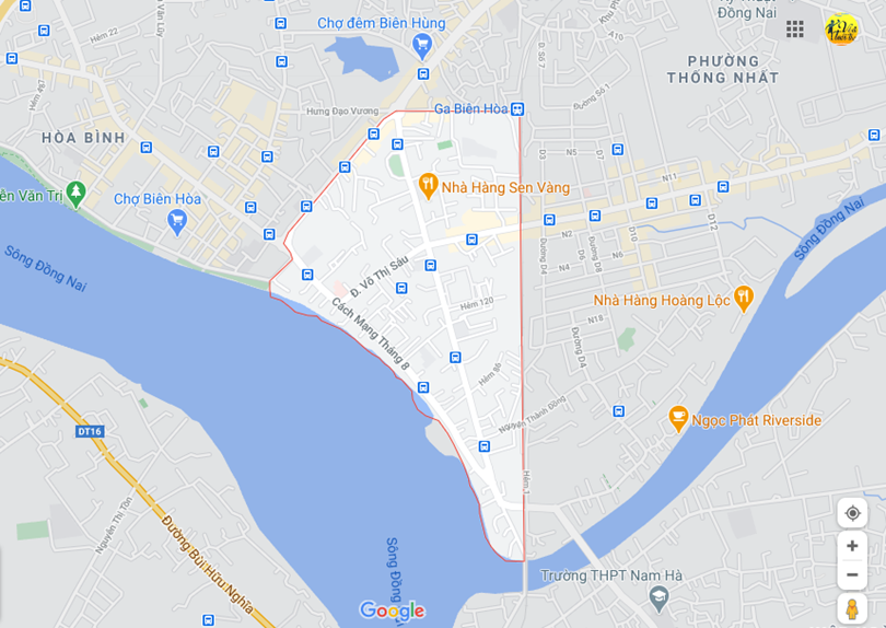 Hình ảnh vị trí địa lý tại phường Quyết thắng, Biên hòa, Đồng nai