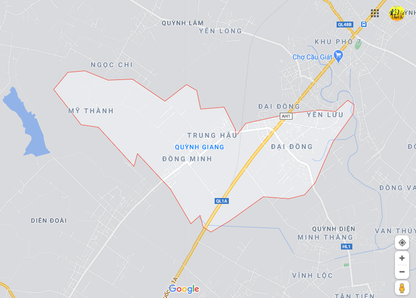 Hình ảnh vị trí địa lý tại Quỳnh giang, Quỳnh lưu, Nghệ an