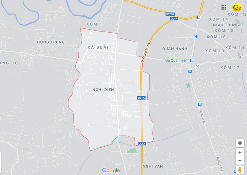 Hình ảnh vị trí địa lý tại Nghi diên, Nghi lộc, Nghệ an