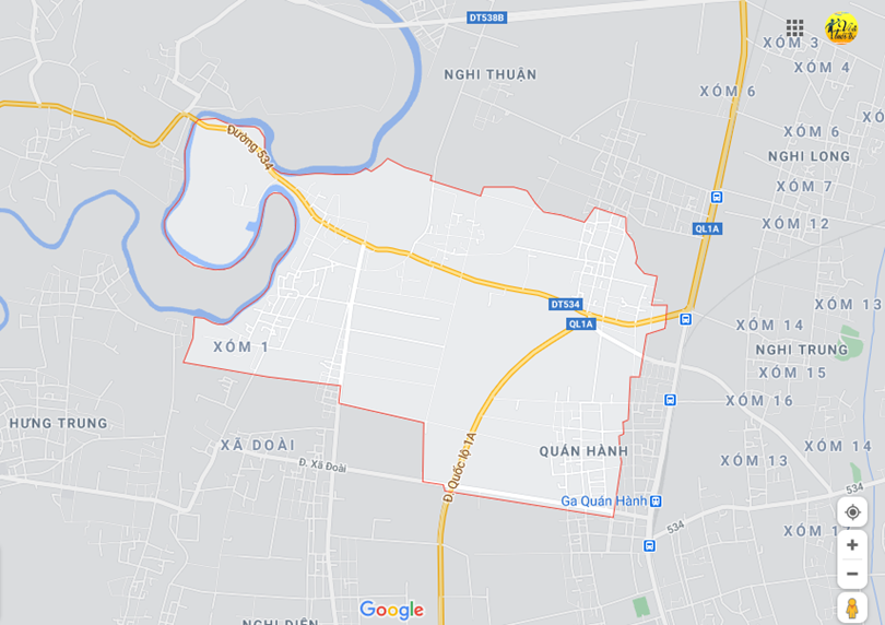 Hình ảnh vị trí địa lý tại Nghi hoa, Nghi lộc, Nghệ an