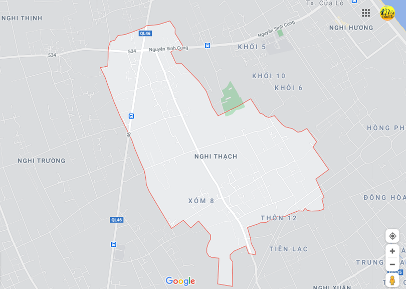 Hình ảnh vị trí địa lý tại Nghi thạch, Nghi lộc, Nghệ an