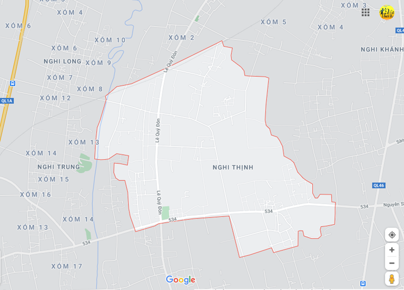 Hình ảnh vị trí địa lý tại Nghi thịnh, Nghi lộc, Nghệ an​