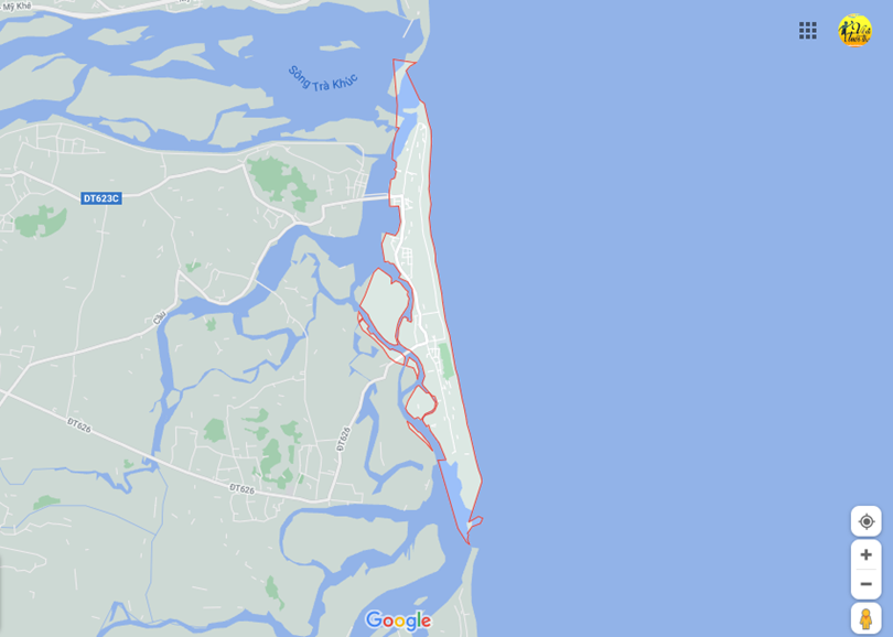 Hình ảnh vị trí địa lý tại Chánh lộ, thành phố Quảng ngãi, tỉnh Quảng ngãi