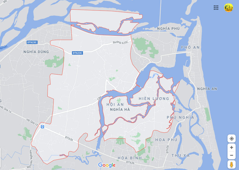 Hình ảnh vị trí địa lý tại Nghĩa hà, thành phố Quảng ngãi, tỉnh Quảng ngãi
