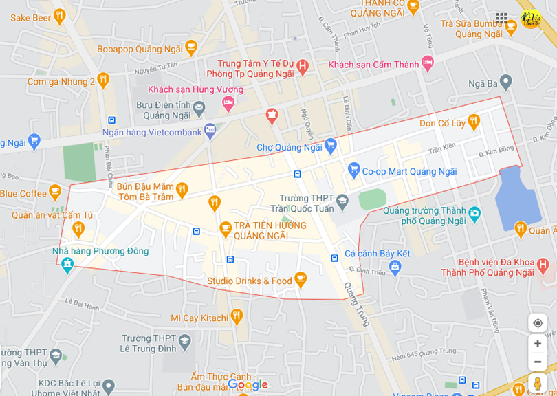 Hình ảnh vị trí địa lý tại Nguyễn nghiêm, thành phố Quảng ngãi, tỉnh Quảng ngãi