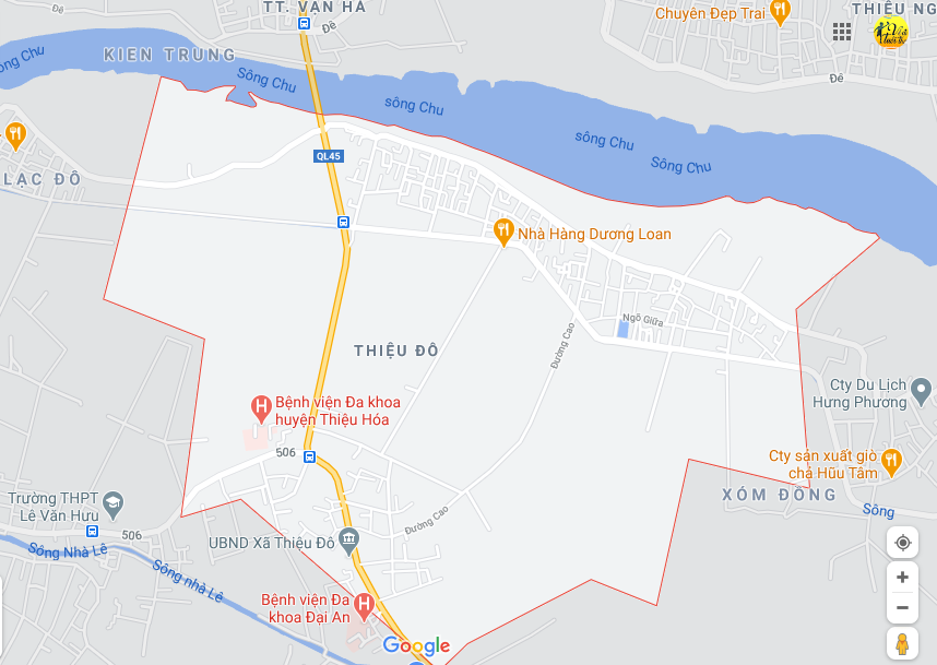 Hình ảnh vị trí địa lý tại Thiệu đô, Thiệu hóa, Thanh hóa