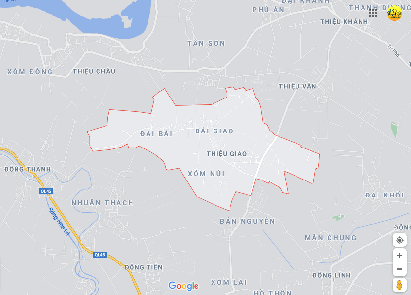 Hình ảnh vị trí địa lý tại Thiệu giao, Thiệu hóa, Thanh hóa