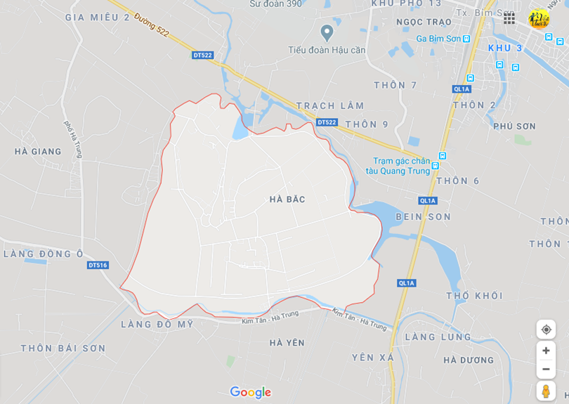 Hình ảnh vị trí địa lý tại Hà bắc, Hà trung, Thanh hóa