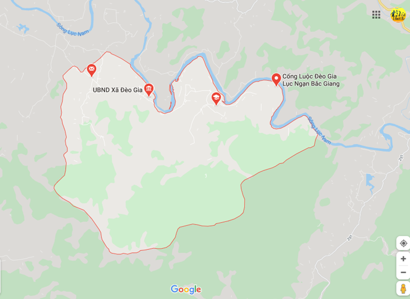 Hình ảnh vị trí địa lý tại Đèo gia, Lục ngạn, Bắc giang