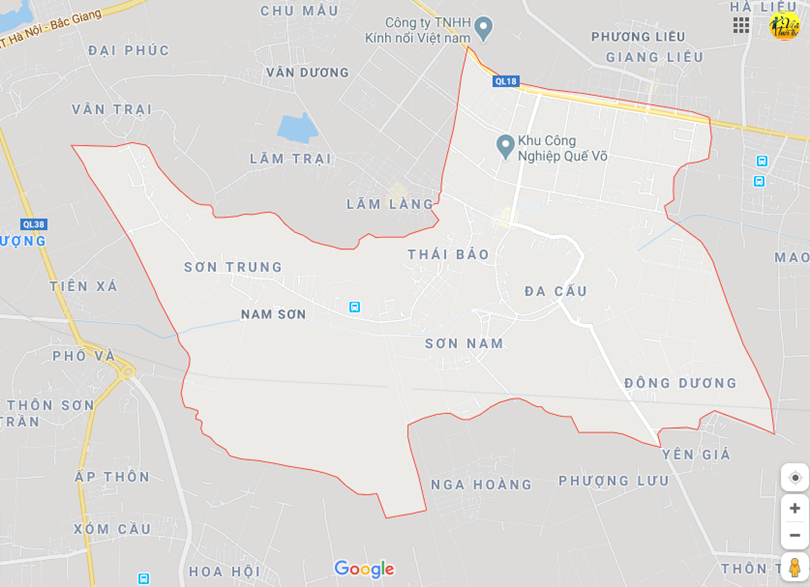 Hình ảnh vị trí địa lý tại Nam sơn, Thành phố Bắc ninh