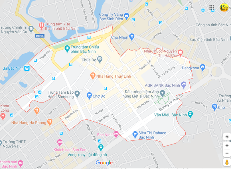 Hình ảnh vị trí địa lý tại Ninh xá, Thành phố Bắc ninh