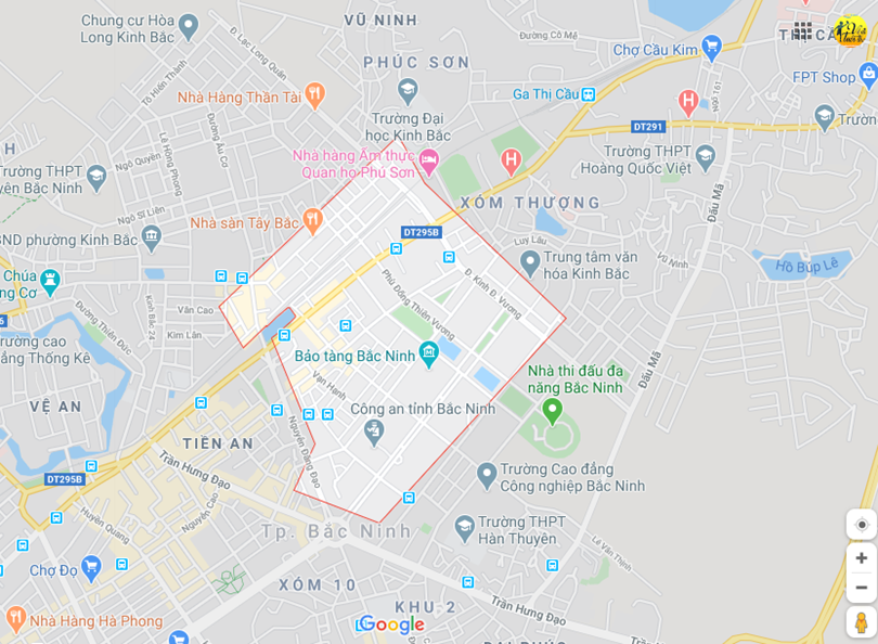 Hình ảnh vị trí địa lý tại Suối hoa, Thành phố Bắc ninh