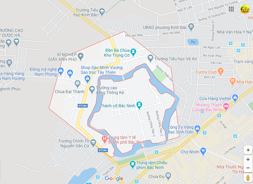 Hình ảnh vị trí địa lý tại Vệ an, Thành phố Bắc ninh