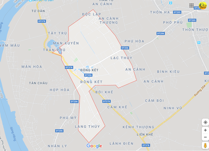 Hình ảnh vị trí địa lý tại Đông kết, Khoái châu, Hưng yên