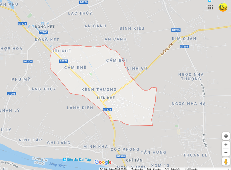 Hình ảnh vị trí địa lý tại Liên khê, Khoái châu, Hưng yên