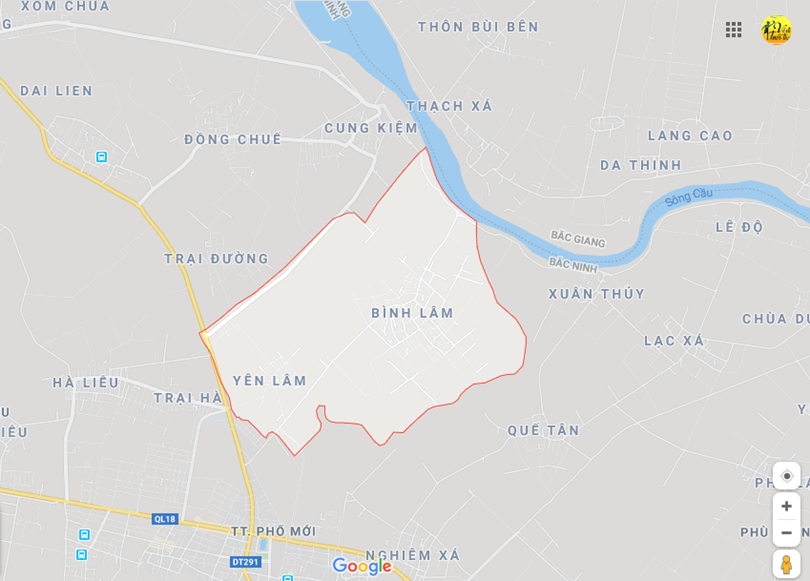 Hình ảnh vị trí địa lý tại Bằng an, Quế võ, Bắc ninh