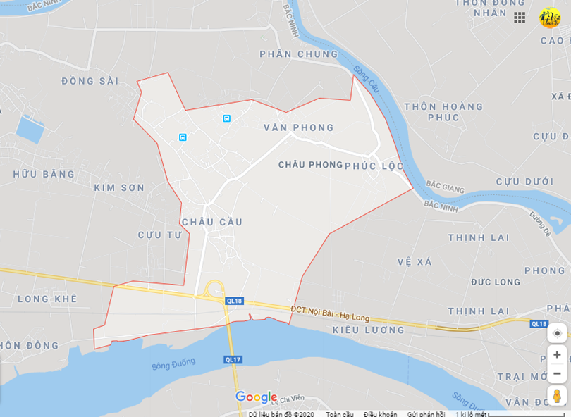 Hình ảnh vị trí địa lý tại Châu phong, Quế võ, Bắc ninh