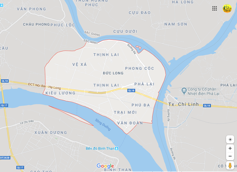 Hình ảnh vị trí địa lý tại Đức long, Quế võ, Bắc ninh