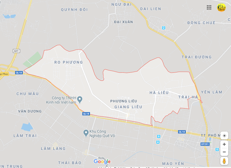 Hình ảnh vị trí địa lý tại Phương liễu, Quế võ, Bắc ninh