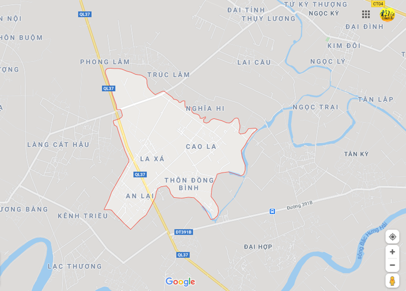 Hình ảnh vị trí địa lý tại Dân chủ, Tứ kì, Hải dương