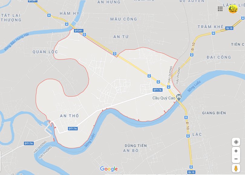 Hình ảnh vị trí địa lý tại Nguyên giáp, Tứ kì, Hải dương