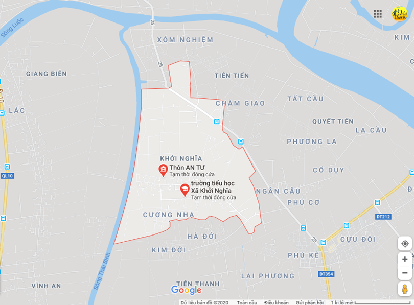 Hình ảnh vị trí địa lý tại Khởi nghĩa, Tiên lãng, Hải phòng