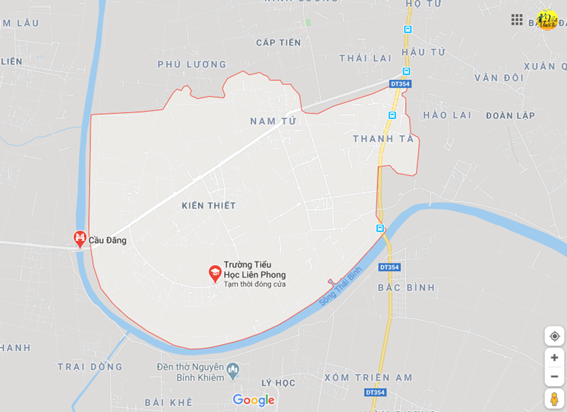 Hình ảnh vị trí địa lý tại Kiến thiết, Tiên lãng, Hải phòng