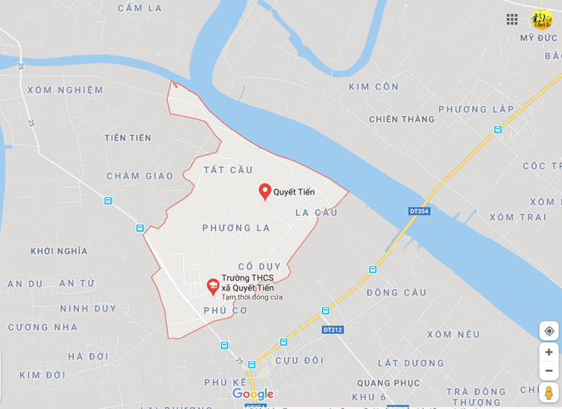 Hình ảnh vị trí địa lý tại Quyết tiến, Tiên lãng, Hải phòng