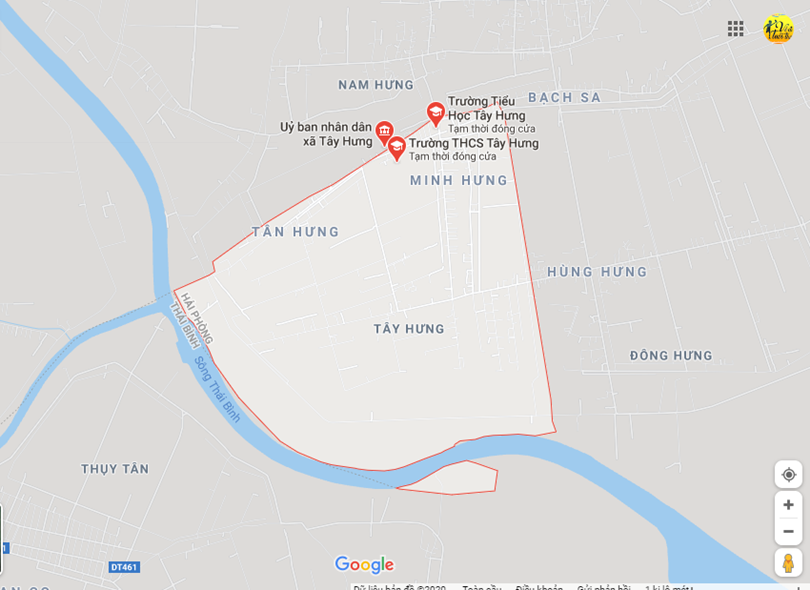 Hình ảnh vị trí địa lý tại Tây hưng, Tiên lãng, Hải phòng