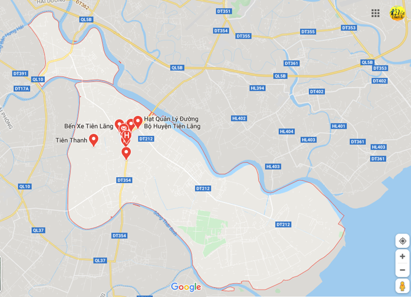 Hình ảnh vị trí địa lý tại thị trấn Tiên lãng, Tiên lãng, Hải phòng