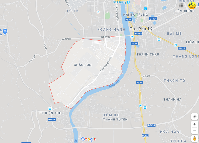 Hình ảnh vị trí địa lý tại Châu sơn, Phủ lý, Hà nam