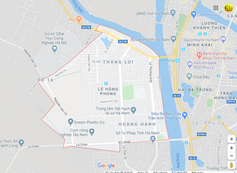 Hình ảnh vị trí địa lý tại Lê hồng phong, Phủ lý, Hà nam