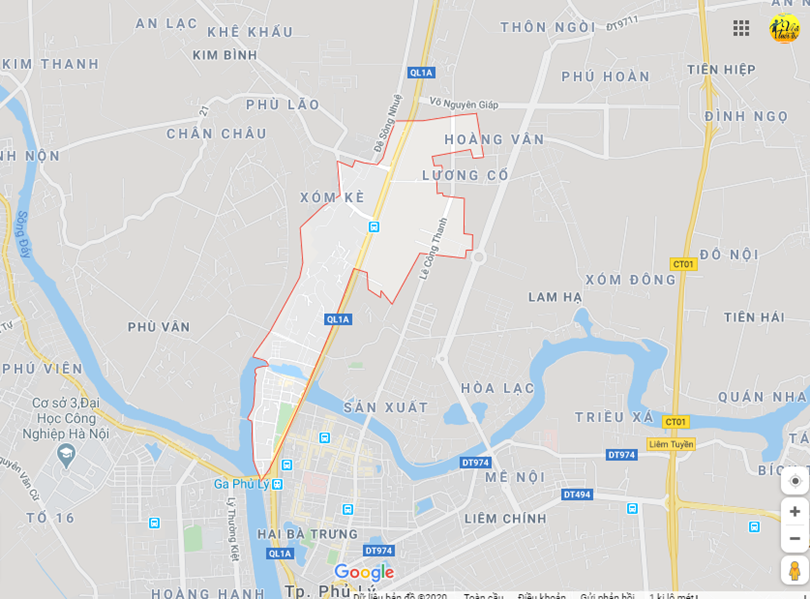 Hình ảnh vị trí địa lý tại Quang trung, Phủ lý, Hà nam