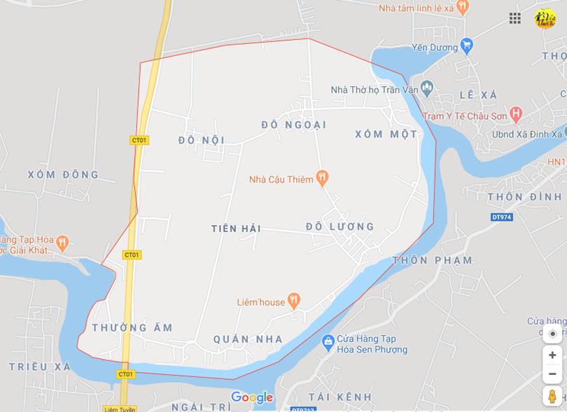 Hình ảnh vị trí địa lý tại Tiên hải, Phủ lý, Hà nam