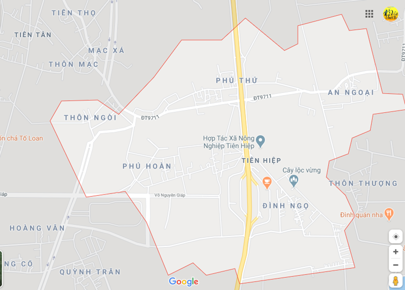 Hình ảnh vị trí địa lý tại Tiên hiệp, Phủ lý, Hà nam