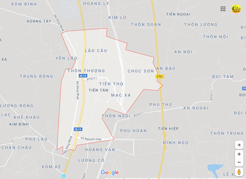 Hình ảnh vị trí địa lý tại Tiên tân, Phủ lý, Hà nam