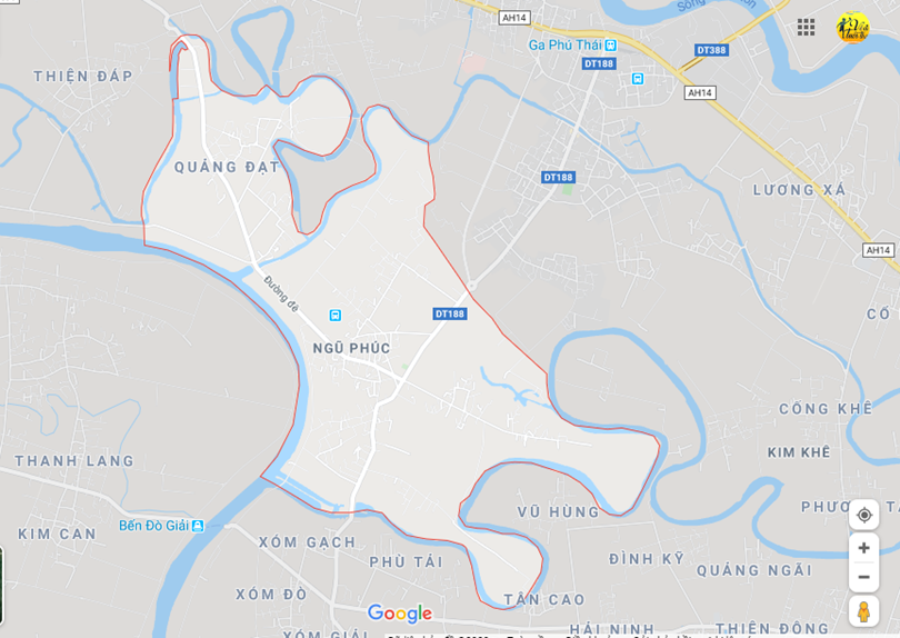 Hình ảnh vị trí địa lý tại Ngũ phúc, Kim thành, Hải dương