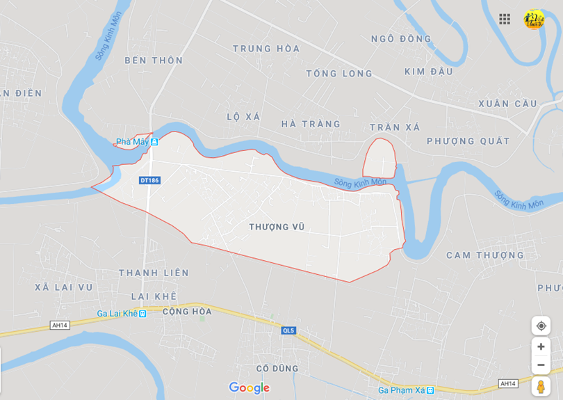 Hình ảnh vị trí địa lý tại Thượng vũ, Kim thành, Hải dương