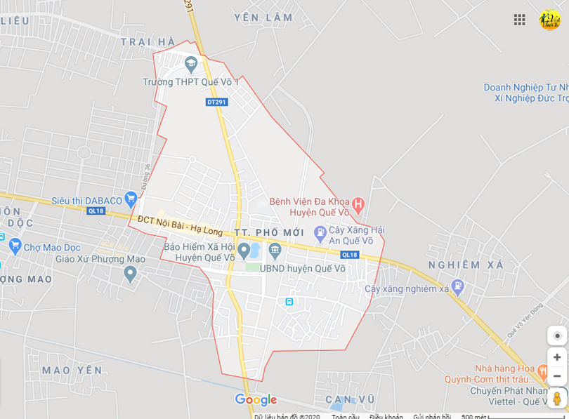 Hình ảnh vị trí địa lý tại Phố mới, Quế võ, Bắc ninh