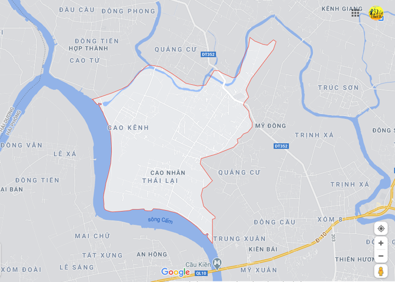 Hình ảnh vị trí địa lý tại Cao nhân, Thủy nguyên, Hải phòng