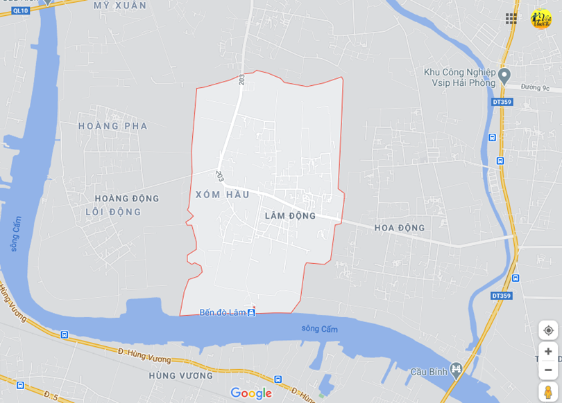 Hình ảnh vị trí địa lý tại Lâm động, Thủy nguyên, Hải phòng