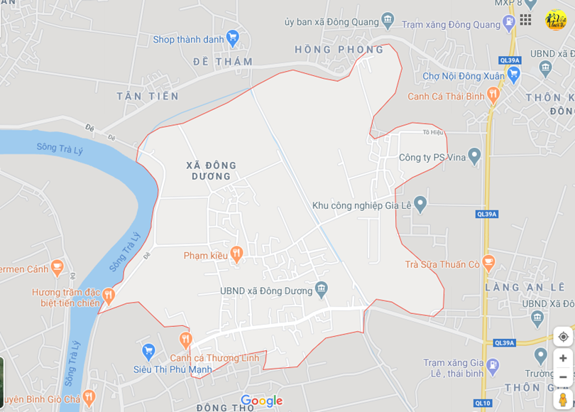 Hình ảnh vị trí địa lý tại Đông dương, Đông hưng, Thái bình