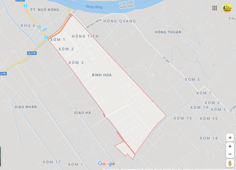 Hình ảnh vị trí địa lý tại Bình hòa, Giao thủy, Nam định